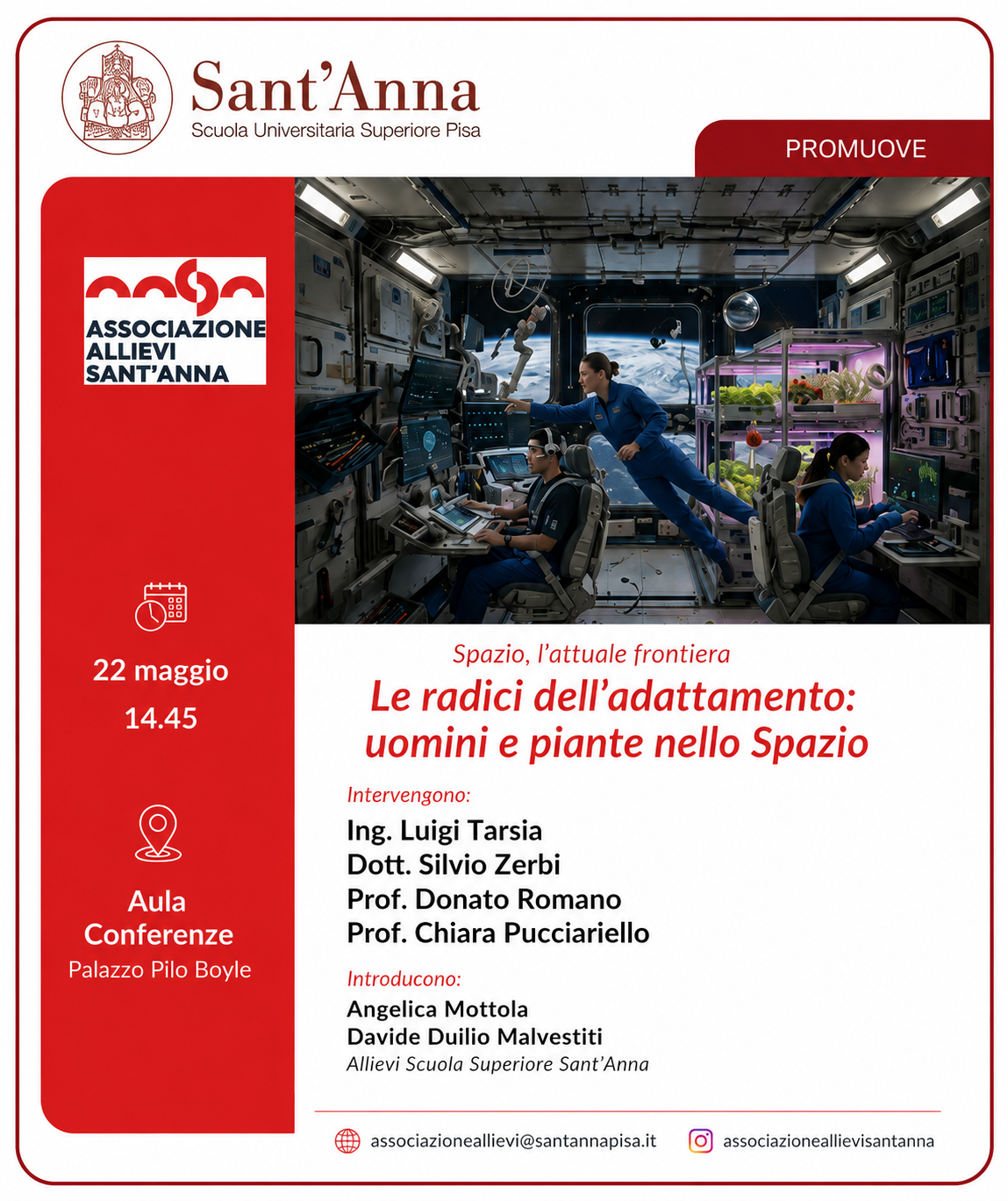 Le Radici dell'adattamento: uomini e piante nello Spazio